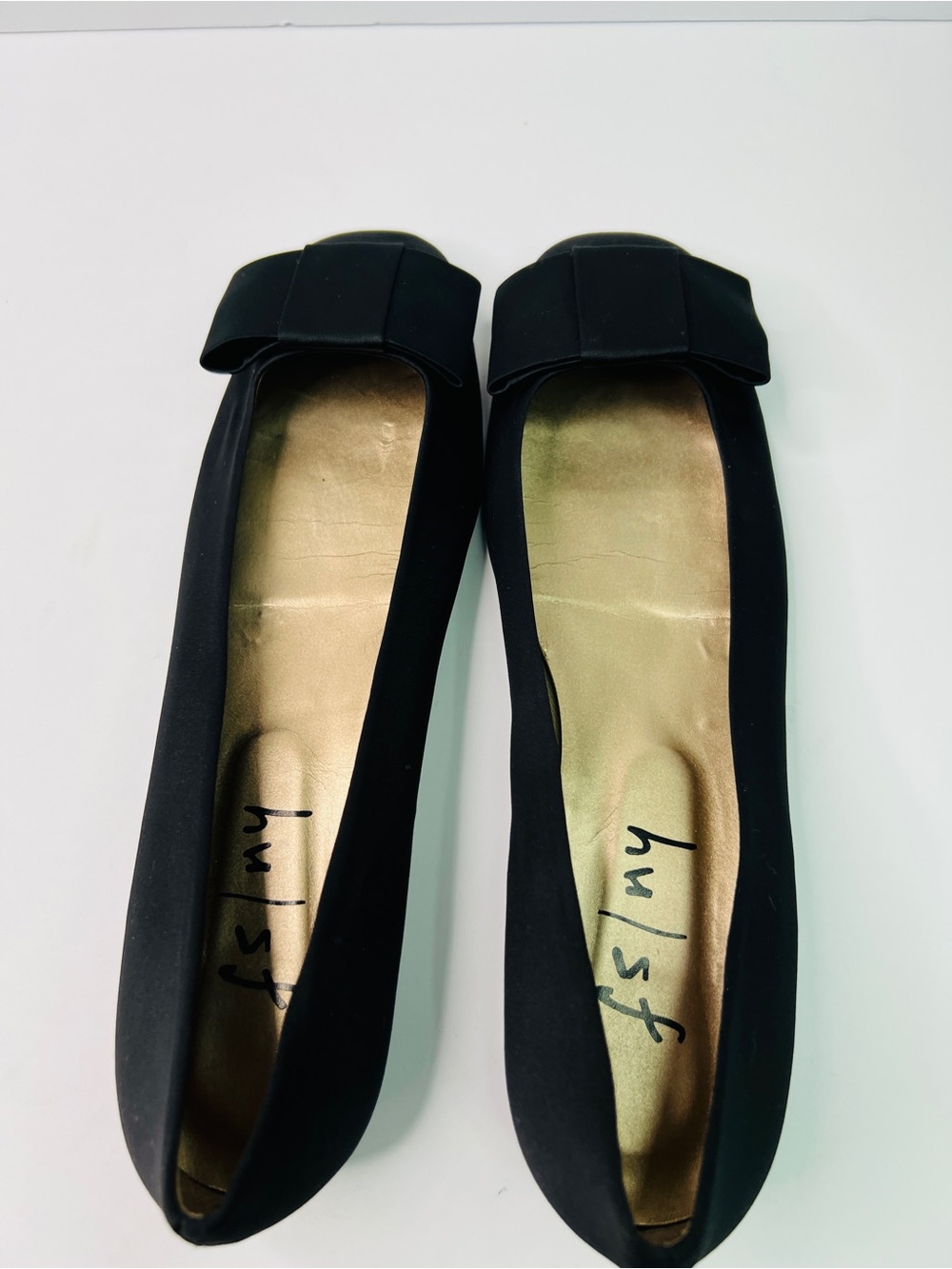 French Sole FS/NY Size 11 B Black Suede Feel 1/2” Heel Slip On Shoe